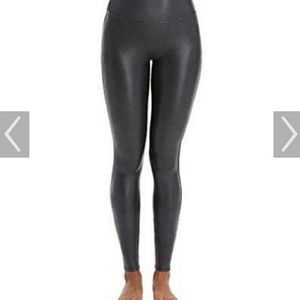 Spanx Faux Leather Pebble Leggings